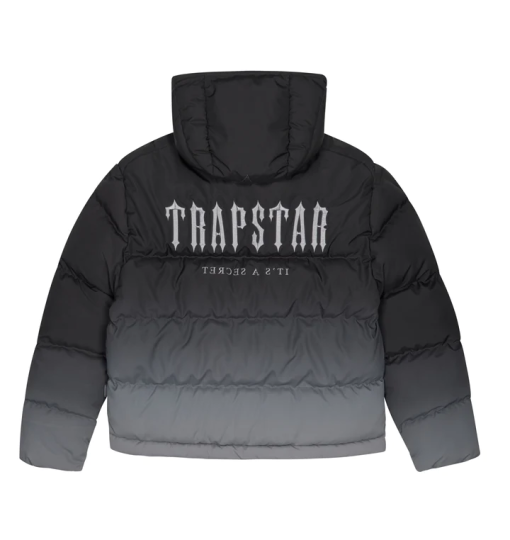 TRAPSTAR DECODED HOODED PUFFER 2.0 - BLACK GRADIENT