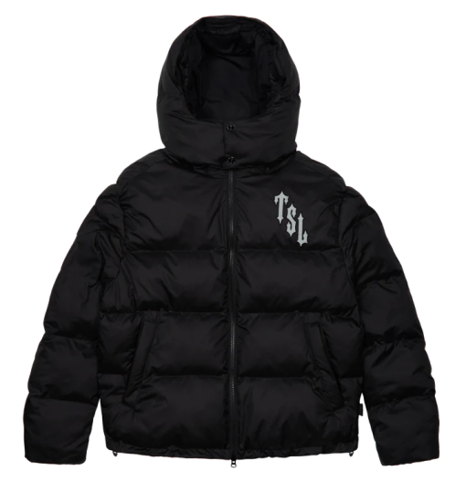TRAPSTAR SHOOTERS HOODED PUFFER - BLACK